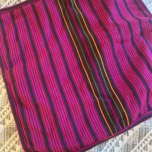 Boho pillow cover pink 18x18”